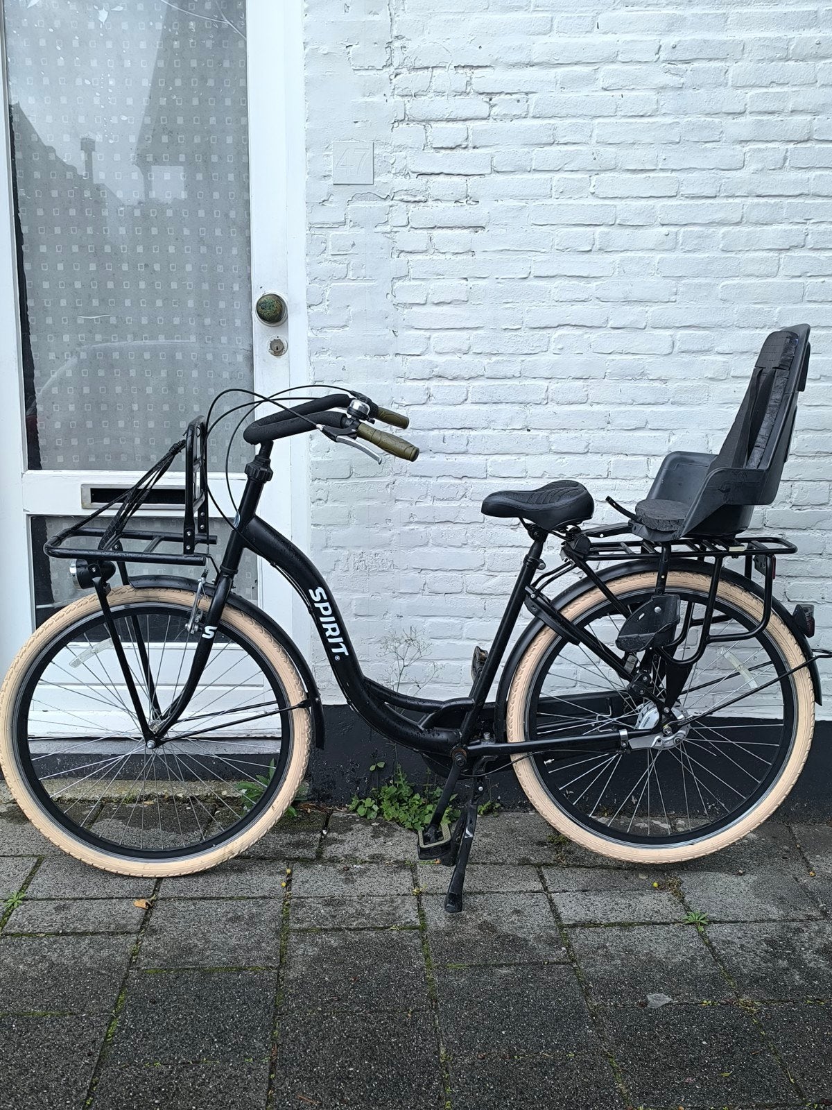 Mooie Spirit Fiets 28" met Kinderzitje Achter, 56 cm of meer, Zo goed als nieuw, 1 zitje, Ophalen