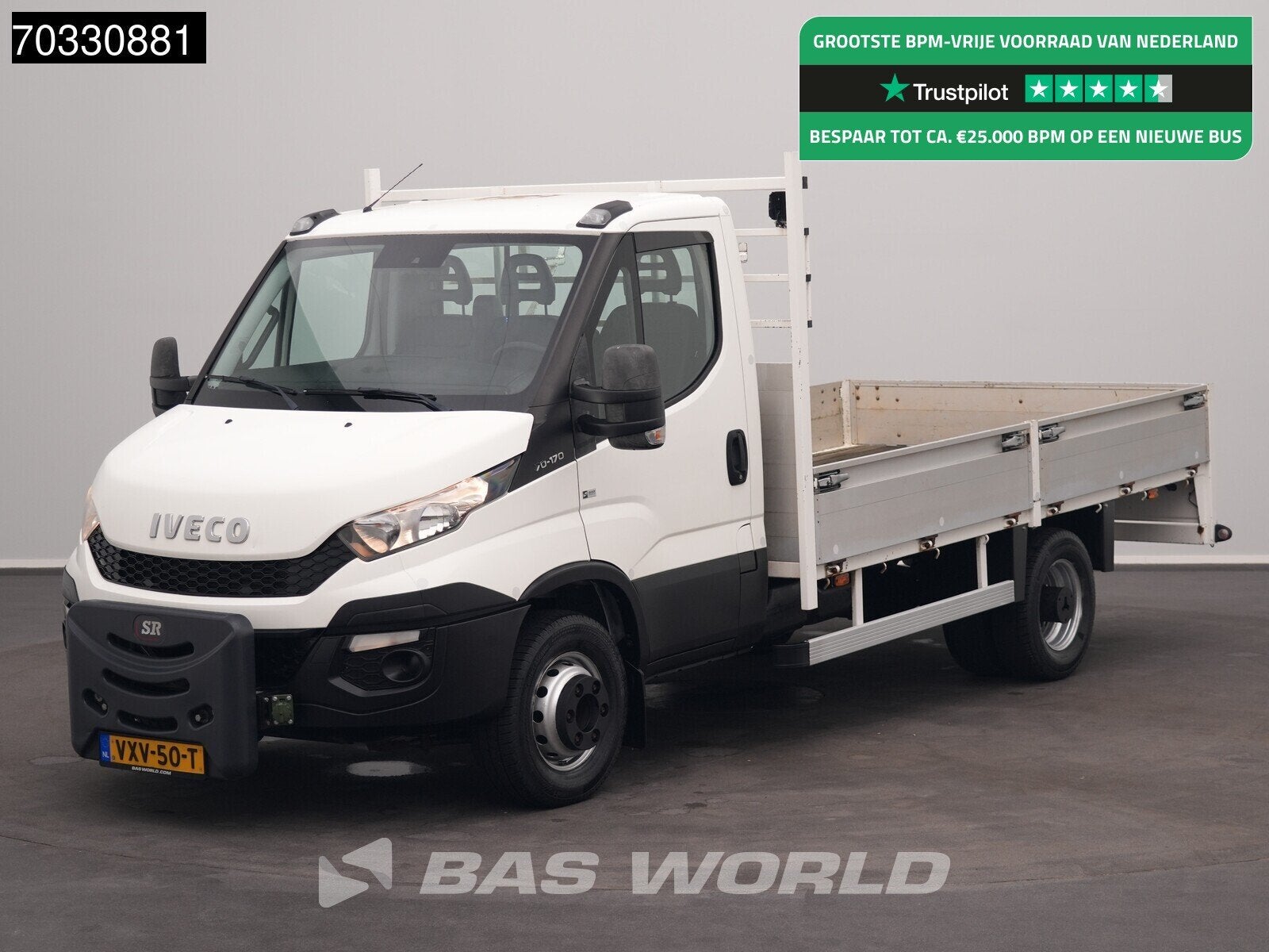 Iveco Daily 35C17 3.0L Dubbellucht Open Laadbak 3,5t Trekhaa, Auto's, Euro 5, Gebruikt, 4 cilinders, Iveco