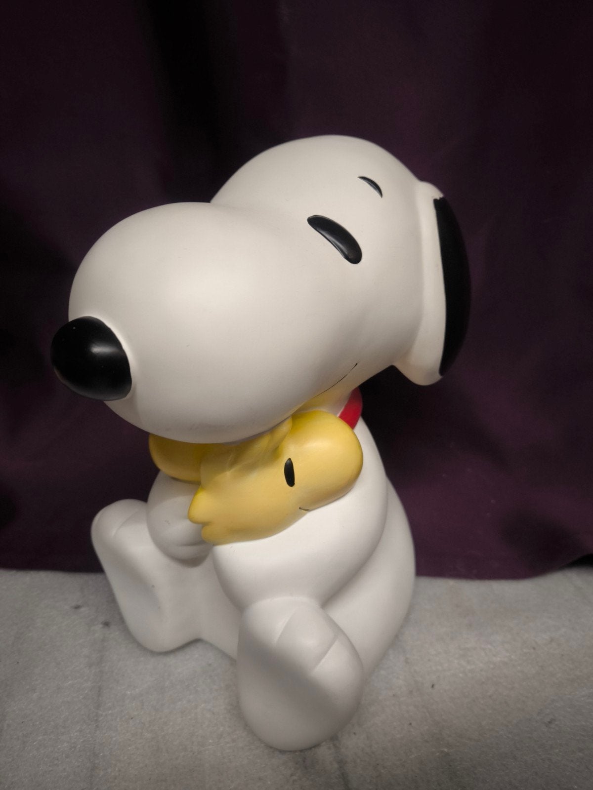 Snoopy beeldje met Woodstock - beschadigd, Verzamelen, Ophalen of Verzenden, Gebruikt