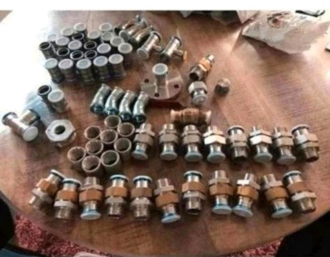 Originele RVS Geberit Mapress set 70 delen. Alles nieuw., Ophalen of Verzenden, Nieuw