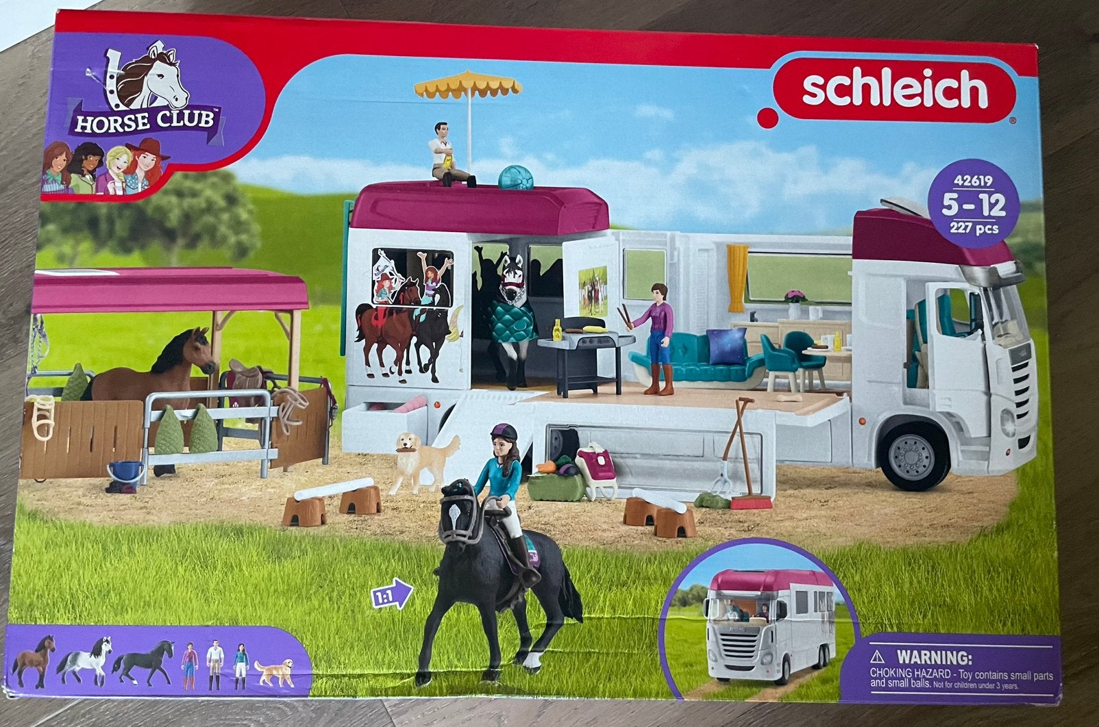 schleich 42619 HORSE CLUB - Paardenvrachtwagen zgan, Ophalen of Verzenden, Zo goed als nieuw, Jongen of Meisje
