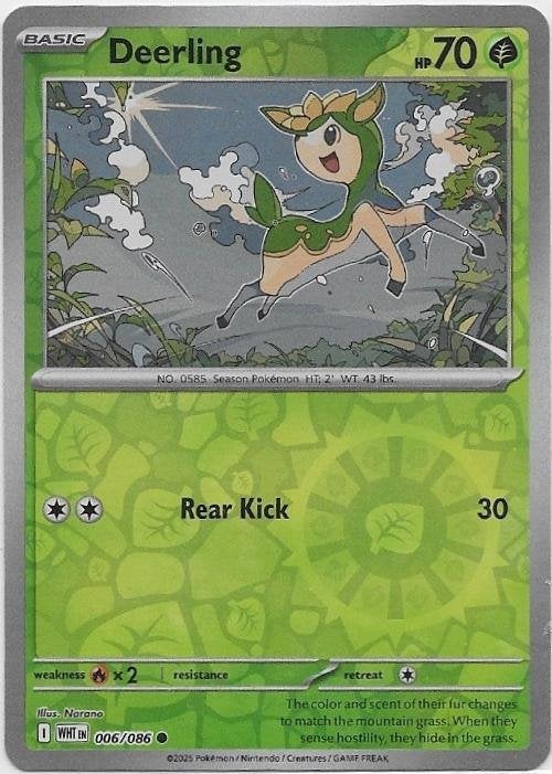 White Flare,  Deerling [reverse] 6/86, Verzenden, Nieuw, Losse kaart
