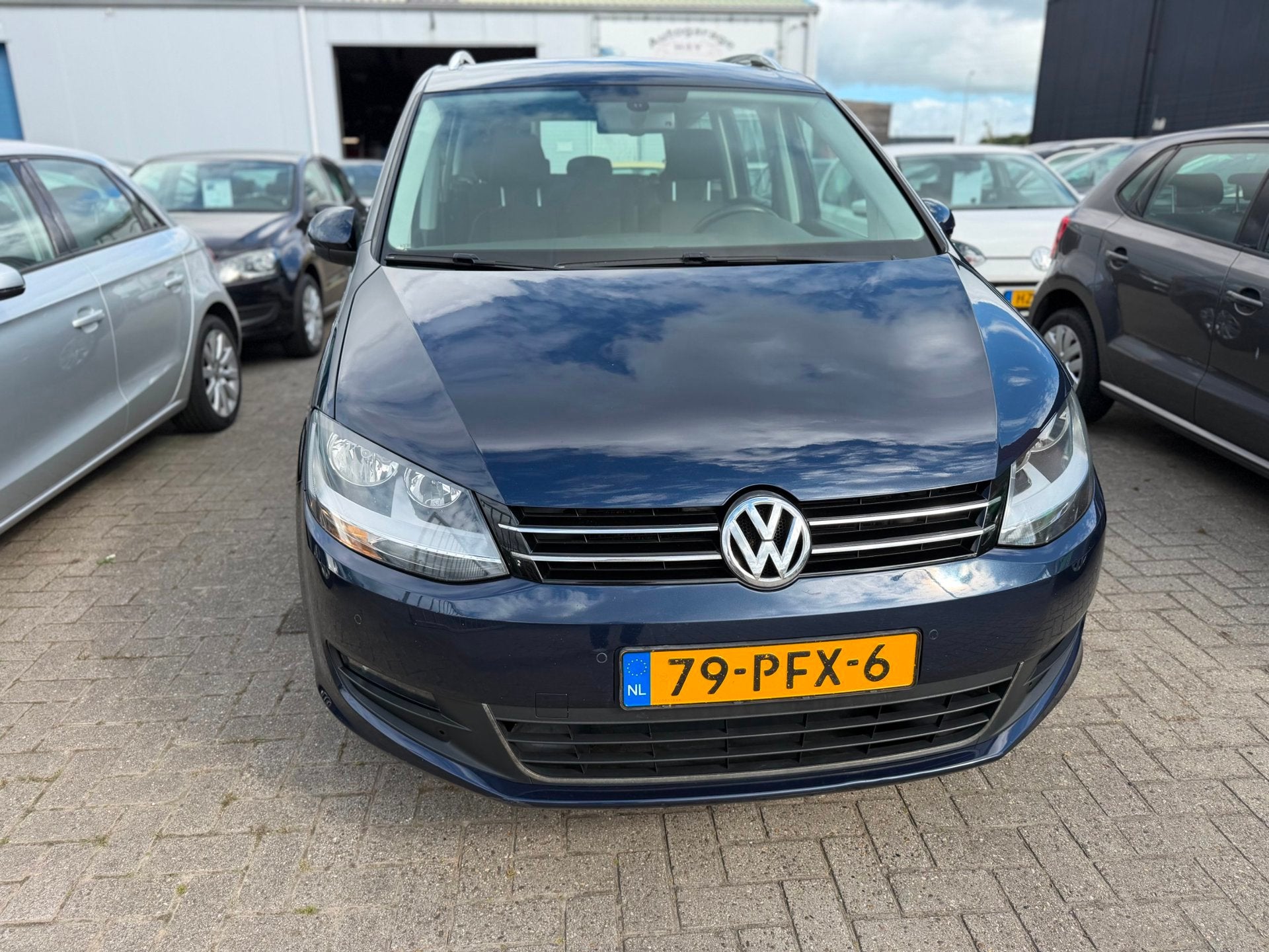 Volkswagen Sharan 2.0 TDI Comfortline 7p|Automaat, Euro 5, Gebruikt, Blauw, 7 stoelen