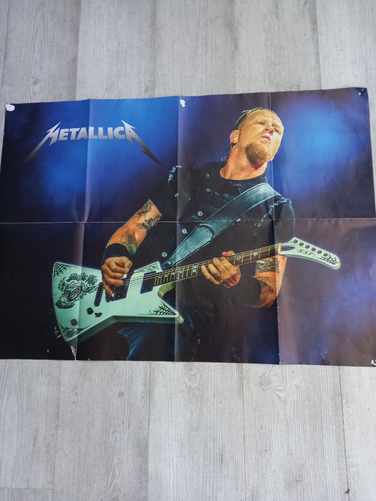 poster Metallica/Kiss, Ophalen, Gebruikt, Rechthoekig Liggend, A1 t/m A3