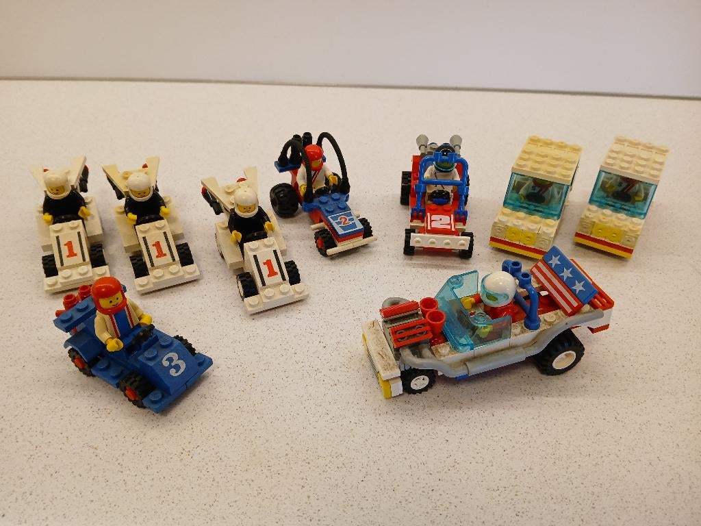 Lego Race auto’s (vintage compleet met instructieboekje), Gebruikt, Compleet, Lego, Ophalen of Verzenden