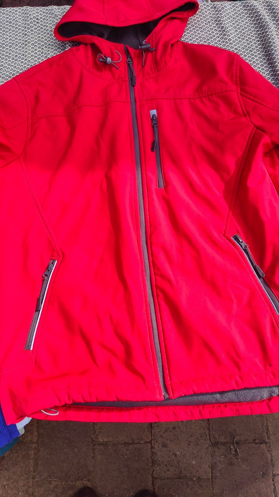 Rood identic softshell jack voor heren - Maat L, Ophalen of Verzenden, Gedragen, Rood