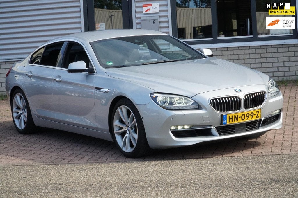 BMW 6-serie Gran Coupé 640d High Executive DASHCAM, Auto's, BMW, Bedrijf, Te koop, 6-Serie Gran Coupé, 360° camera, ABS, Achteruitrijcamera