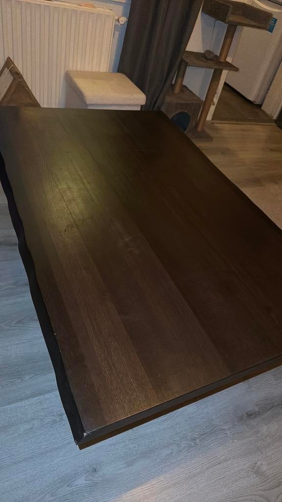 Eiken salon tafel 80 x 120, Huis en Inrichting, Tafels | Salontafels, Ophalen, 100 tot 150 cm, 50 tot 100 cm, Zo goed als nieuw