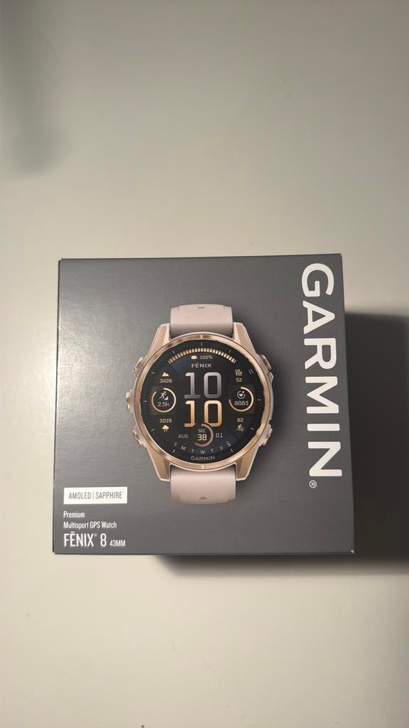 Garmin Fenix 8 AMOLED 43mm - Perfect voor triathlons!, Ophalen of Verzenden, Afstand, Zo goed als nieuw, Android