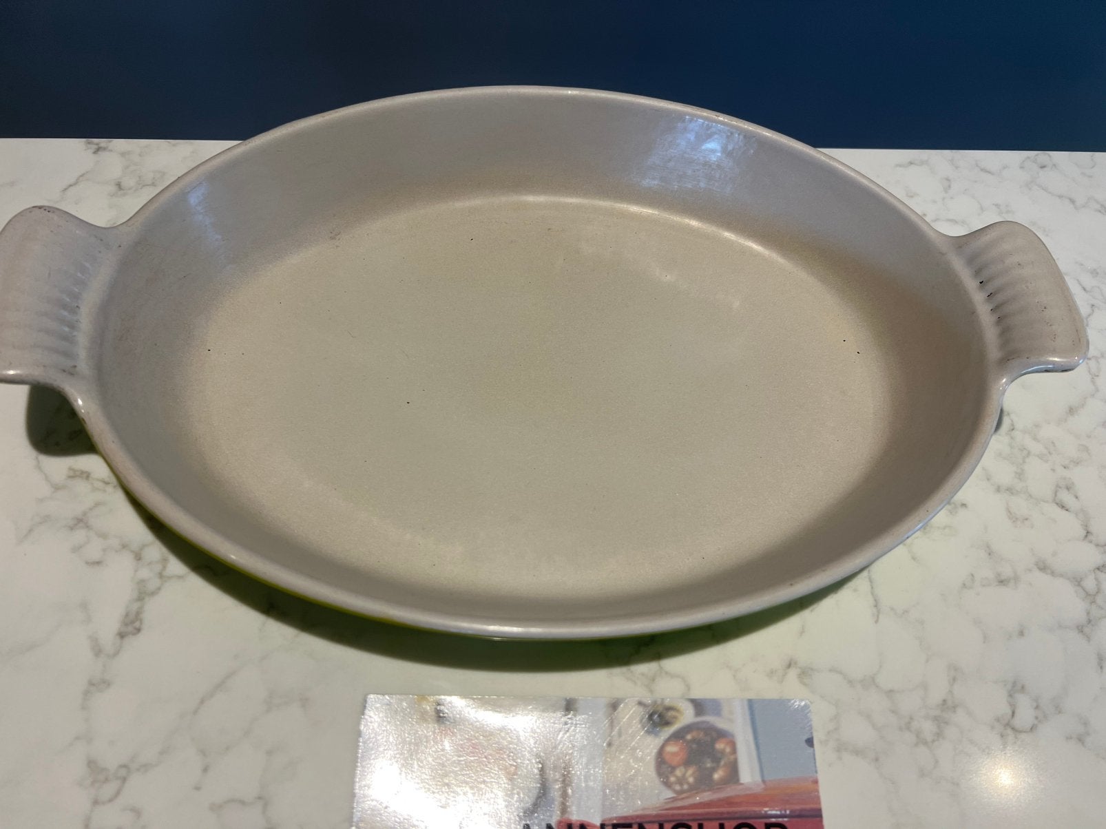 Le Creuset ovenschaal 32 cm Mint groen, Gietijzer, Overige typen, Le Creuset, Ophalen of Verzenden