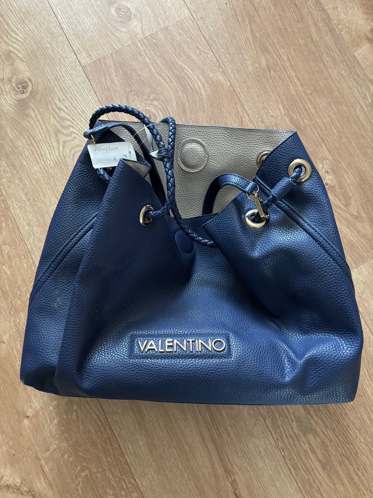 Valentino damestas, blauw, Ophalen of Verzenden, Zo goed als nieuw, Blauw, Handtas