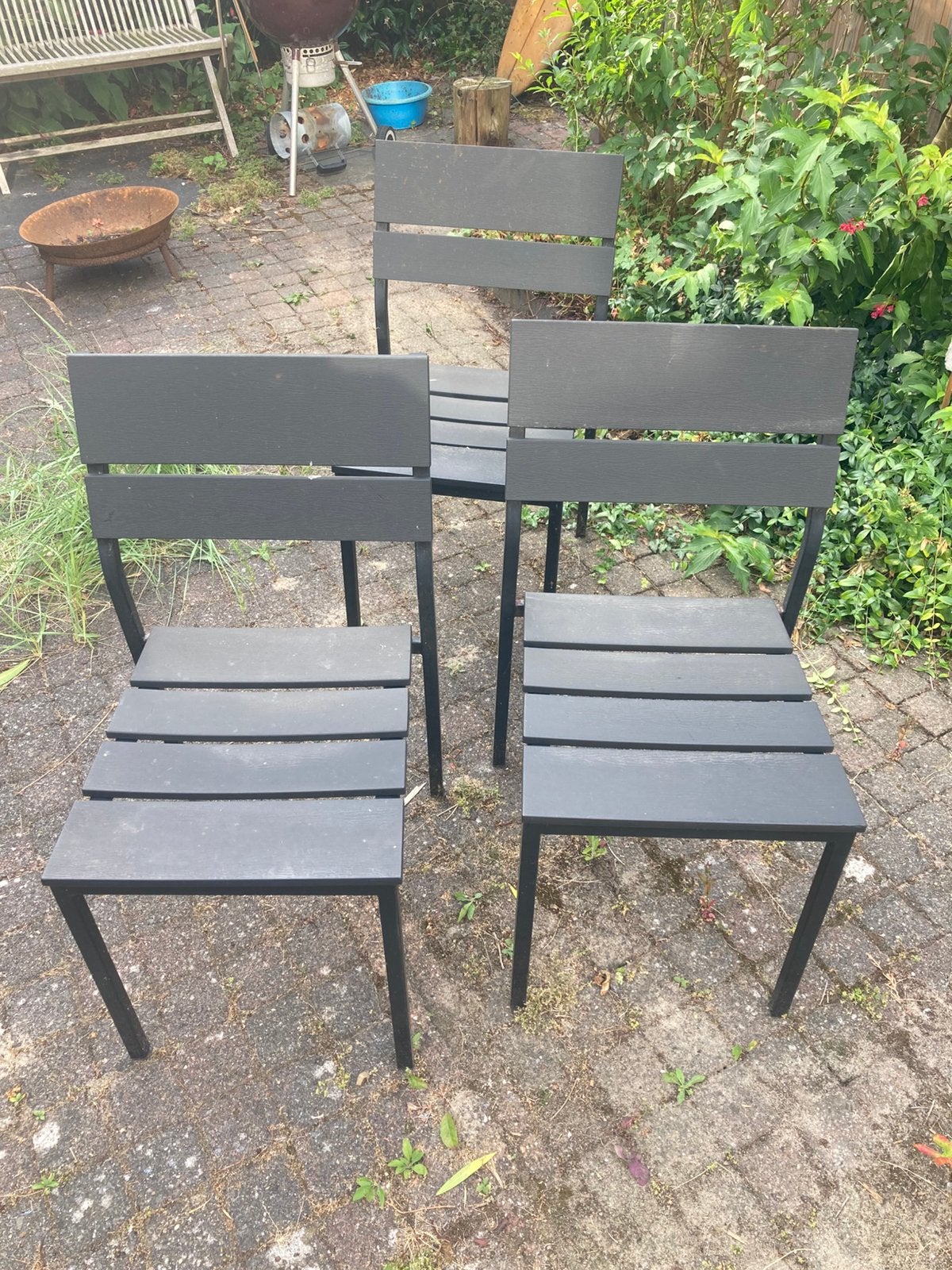 Gratis 3 prima tuinstoelen, Ophalen, Zo goed als nieuw, Kunststof
