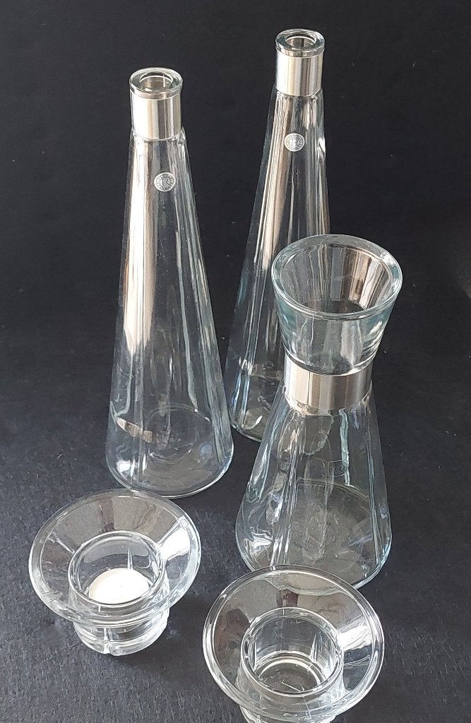 Set 5 dlg. wijnkaraf, waterkaraf, Rosendahl Deens design, Overige typen, Ophalen of Verzenden, Overige stijlen, Glas