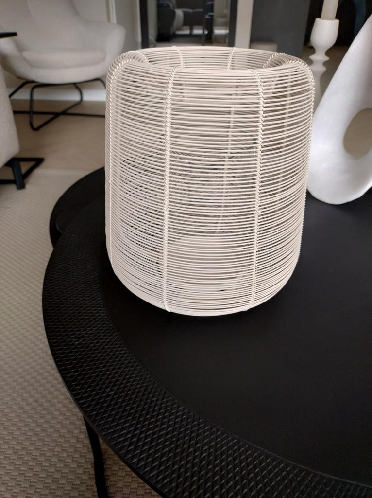 Light & Living lantaarn beige., Huis en Inrichting, Woonaccessoires | Kandelaars en Kaarsen, Ophalen, Beige, Metaal, 25 tot 50 cm