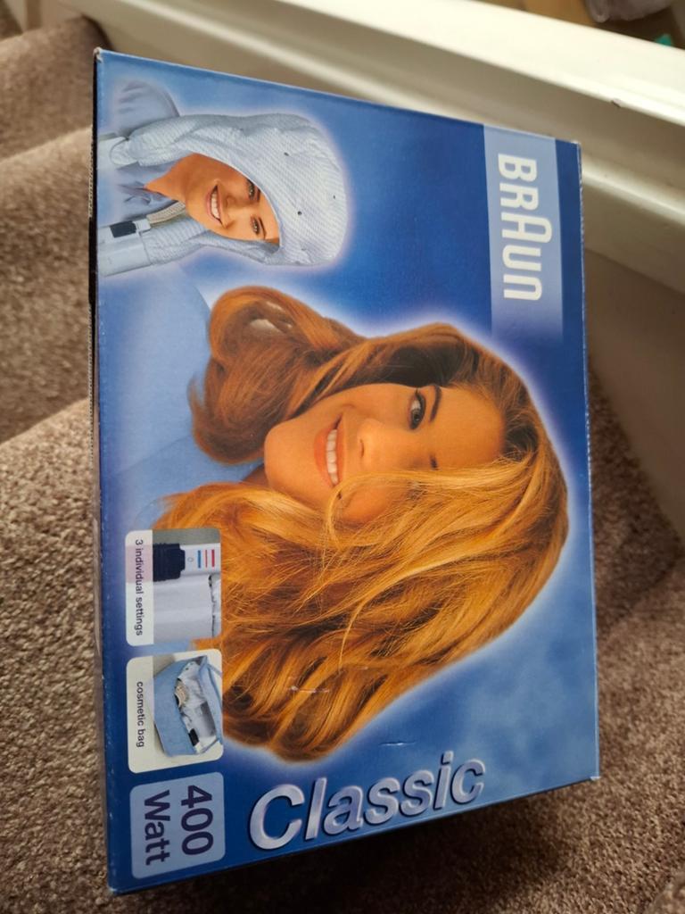 Braun Classic HLH 18 Haardroger 400W met kap, Ophalen of Verzenden, Nieuw, Haarverzorging