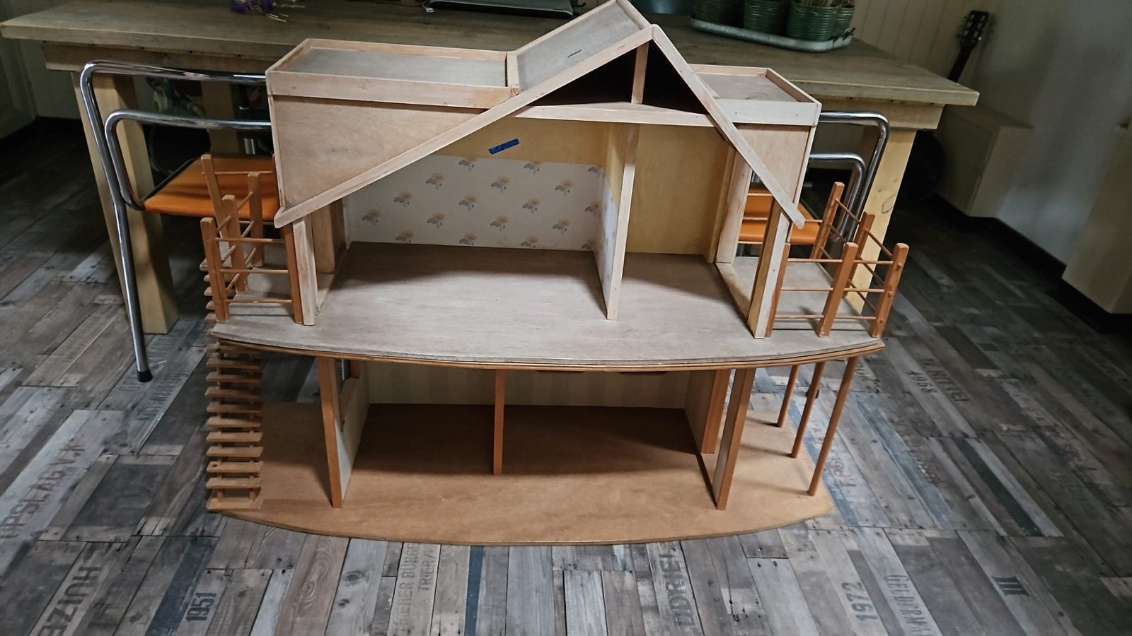 Barbie Poppenhuis met Meubels en Poppen - Gebruikt, Ophalen, Gebruikt, Poppenhuis