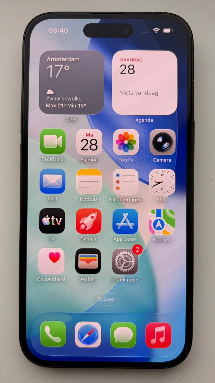 Foto 2 van Apple iPhone 15 128 GB Zwart – uitstekende staat