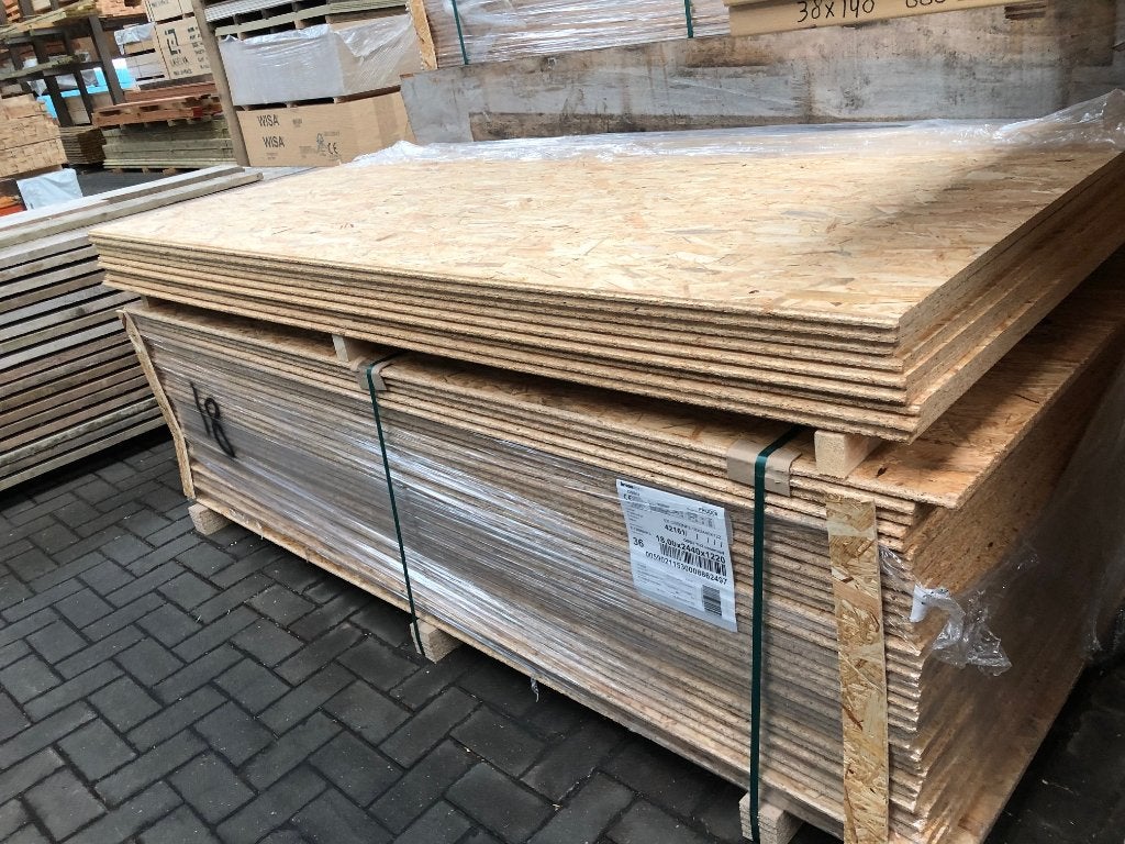 OSB platen nodig? o.a. 18mm TG2 122x244 €28.60 incl. btw!, Ophalen, Nieuw, Overige materialen, Overige typen