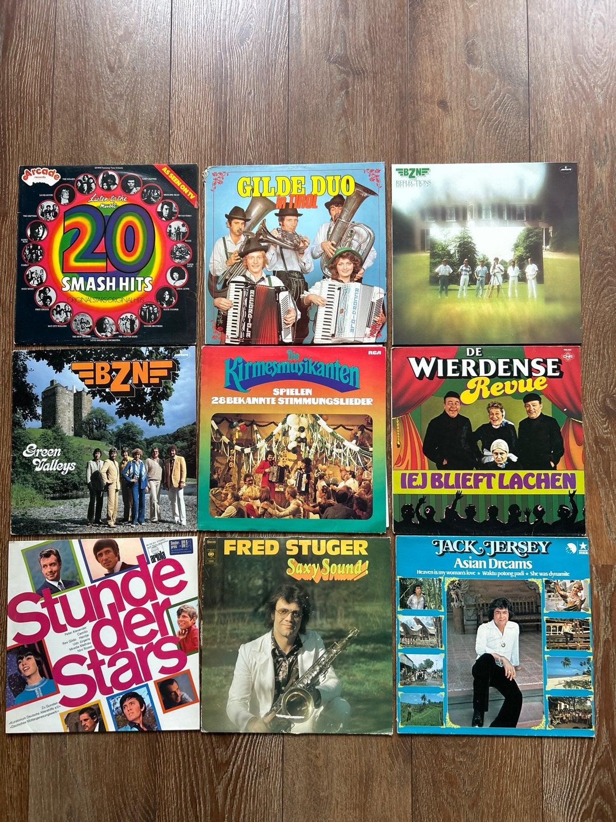Diverse LP's: Pop, Schlager, Instrumentaal (9 stuks), Ophalen, 1970 - 1979, Gebruikt, 12 inch