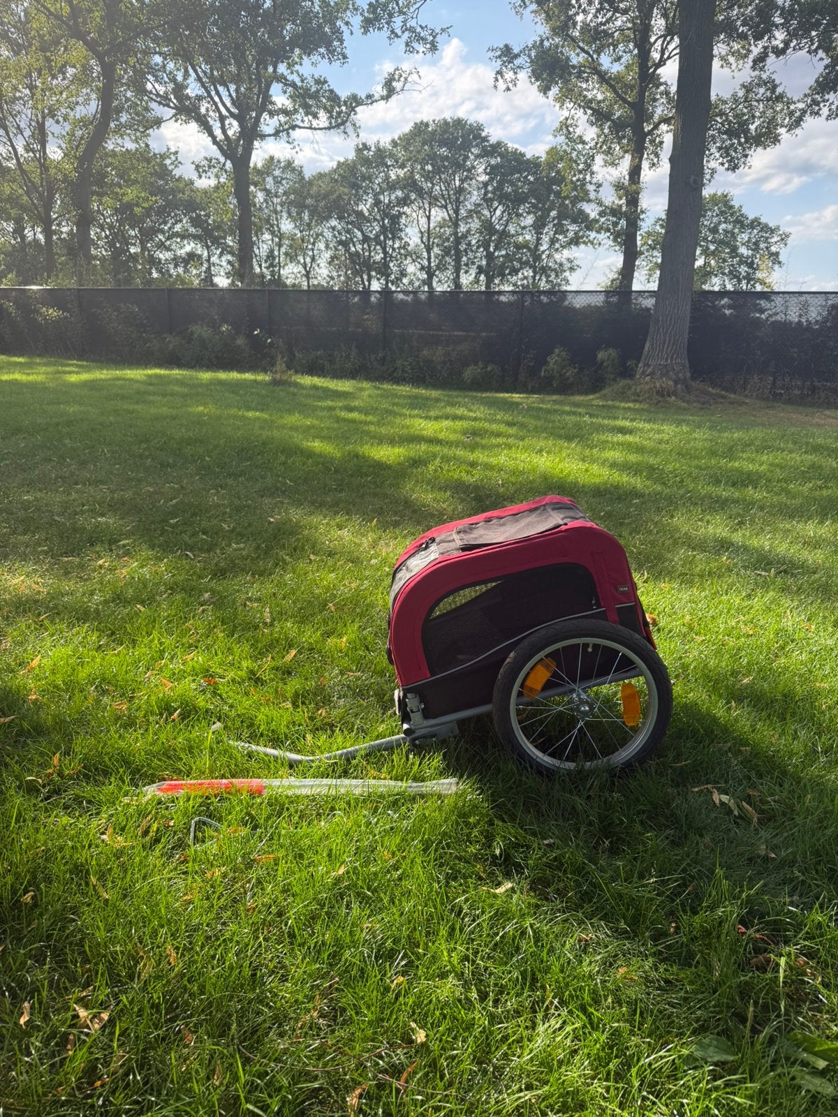 Gloednieuwe Trixie hondenfietskar, Minder dan 20 kg, Opvouwbaar, Ophalen of Verzenden, Zo goed als nieuw