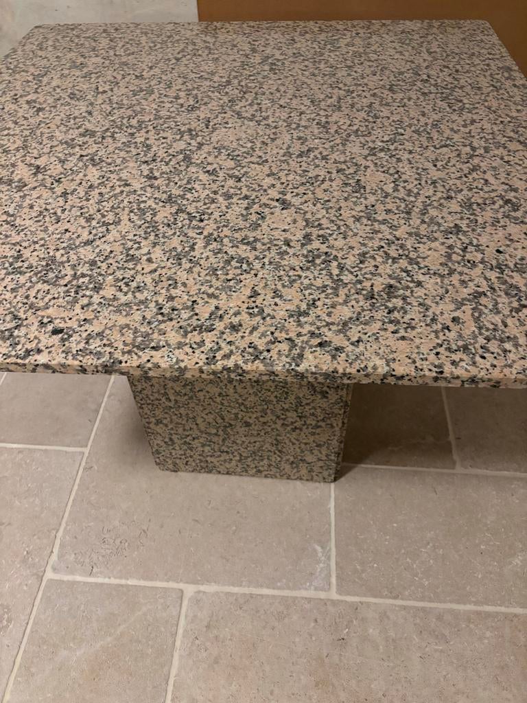Mooie granieten tafel - voor binnen/buiten 110x110, Ophalen, Overige materialen, Alle, Vierkant