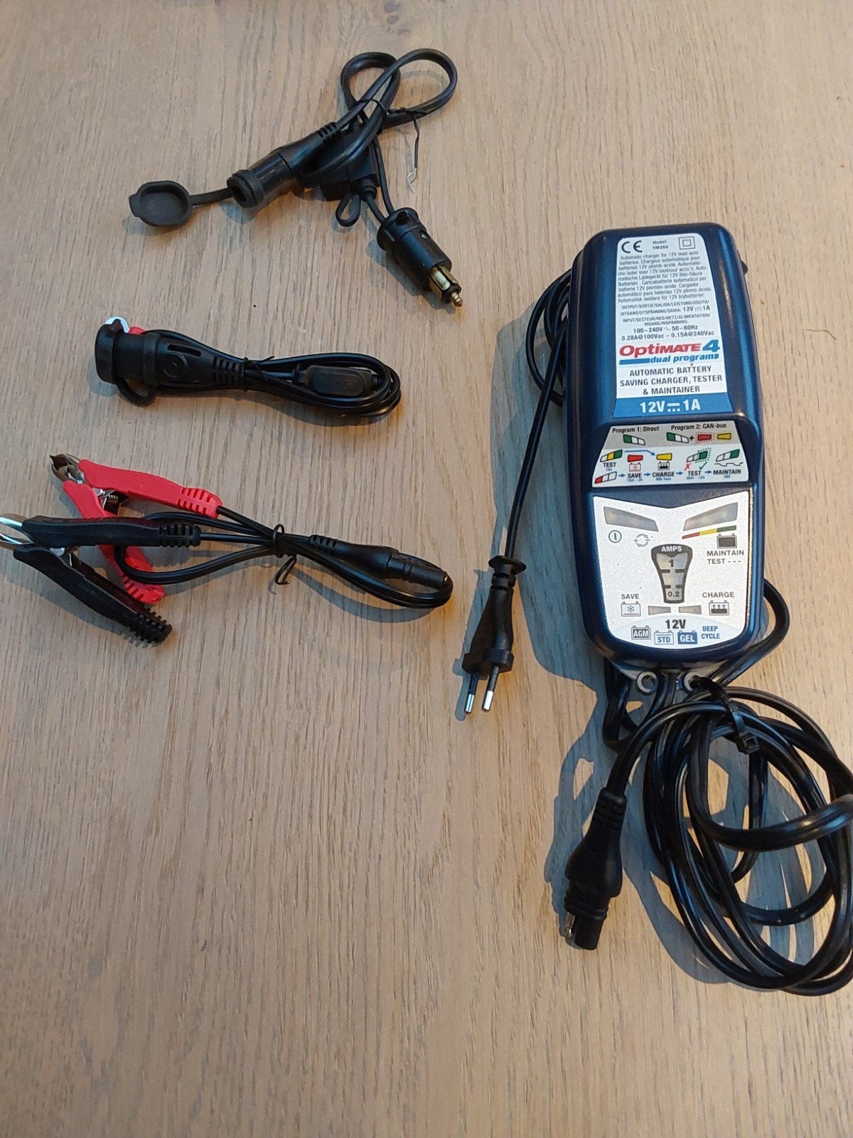 Optimate 4 Druppellader 12V-1A met accessoires, Ophalen of Verzenden