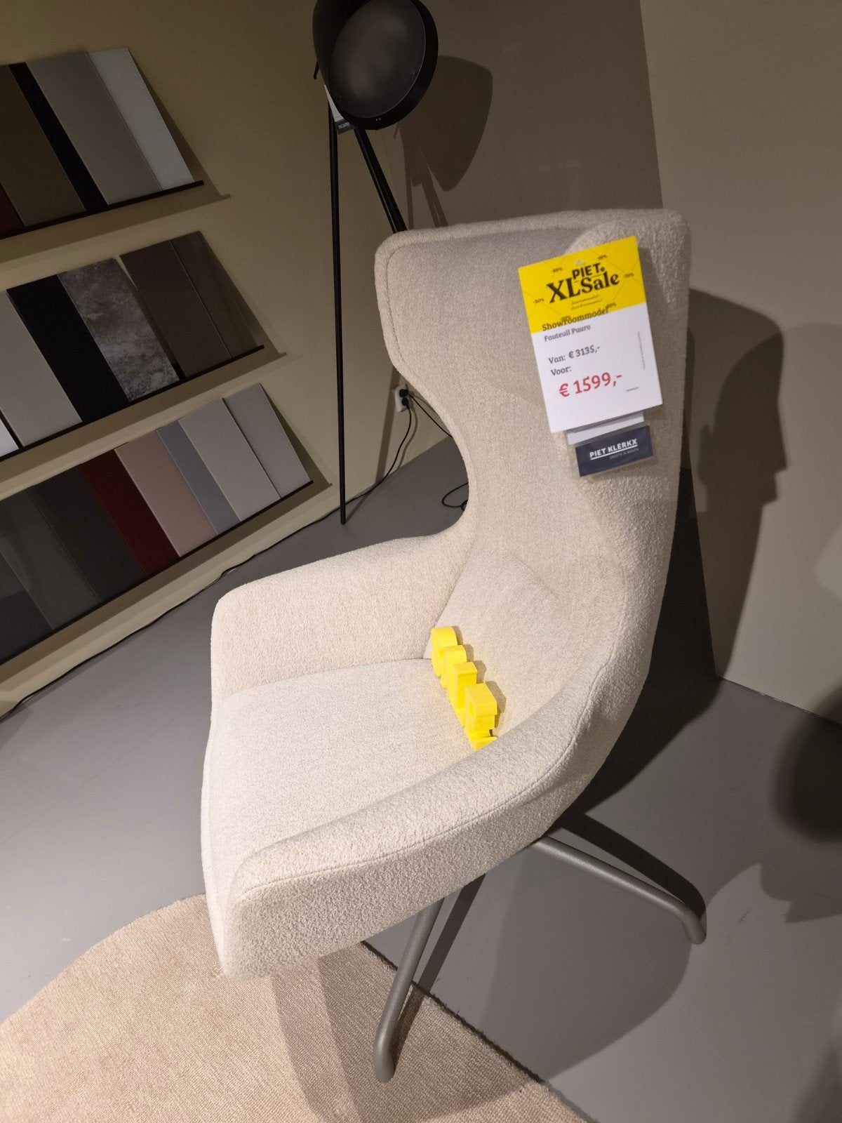 Showroommodel Fauteuil Puuro - Eyye, Ophalen, 75 tot 100 cm, Zo goed als nieuw, Stof