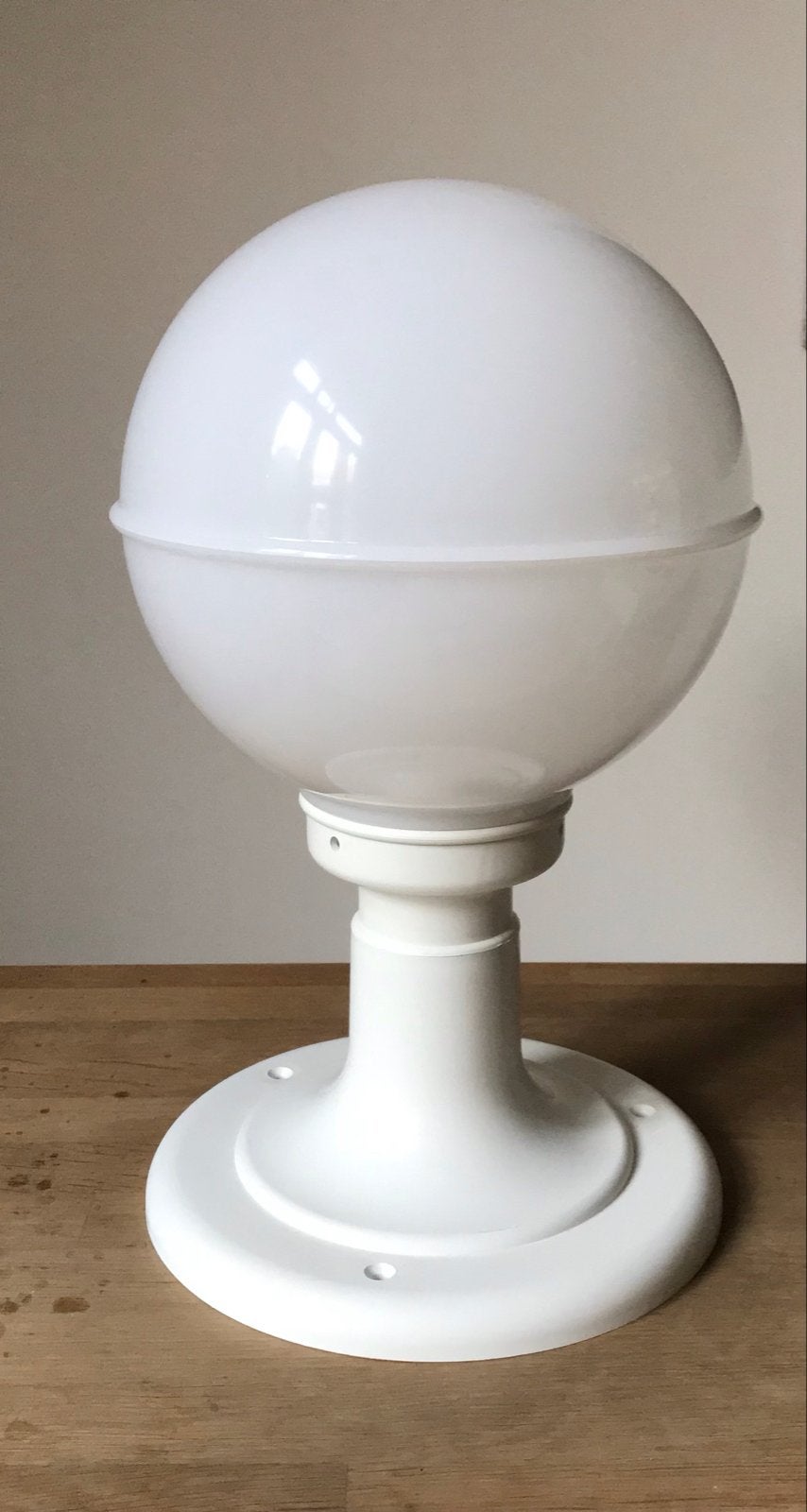 Space age Buitenlamp bol wit, Kunststof, Staande lamp, Nieuw, Ophalen of Verzenden