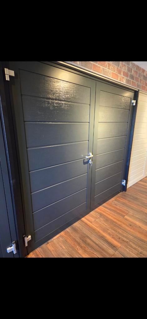 Nieuwe Novoferm Duoport garagedeur RAL 7016 2450x2300mm, Ophalen, Metaal, 120 cm of meer, 215 cm of meer