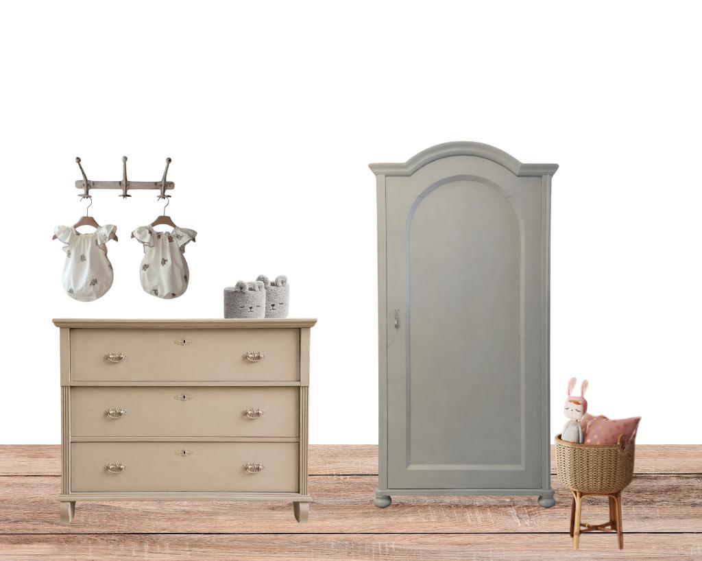 Brocante Hongaarse commode, Kinderen en Baby's, Kinderkamer | Commodes en Kasten, 50 tot 70 cm, Ophalen of Verzenden, 90 tot 105 cm