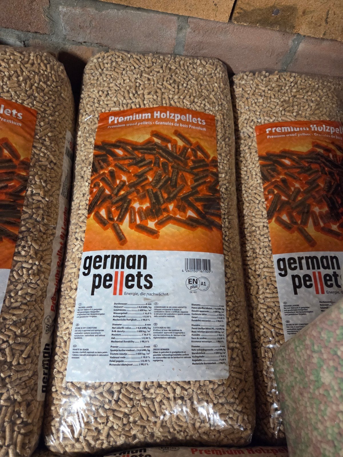 German Pellets Premium Houtpellets 15kg nog 20 zakken, Ophalen