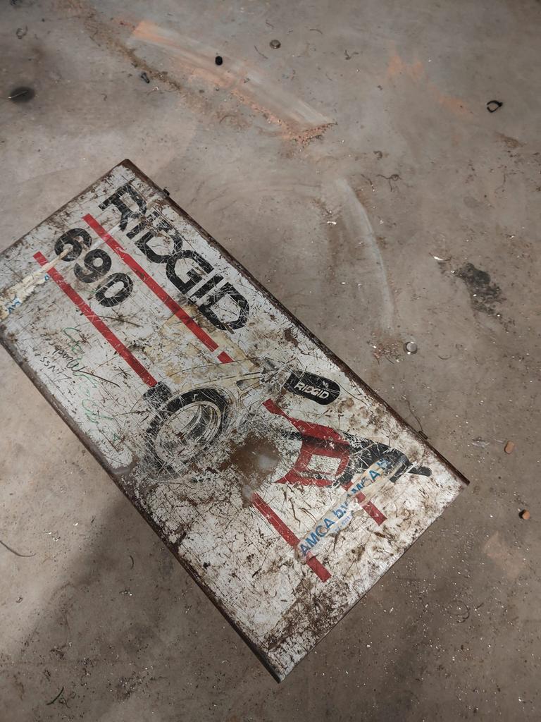 RIDGID 690 pijpschroefdraadsnijder, Ophalen of Verzenden, Gebruikt