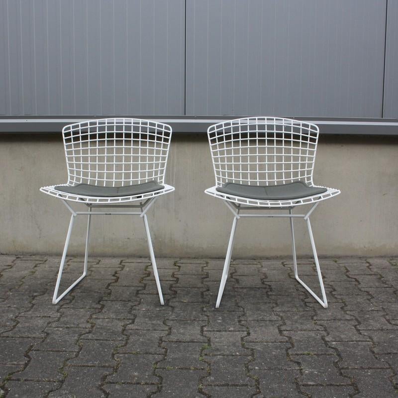 Bertoia Chair model 420 (set van 2), Ophalen, Gebruikt, Twee, Wit