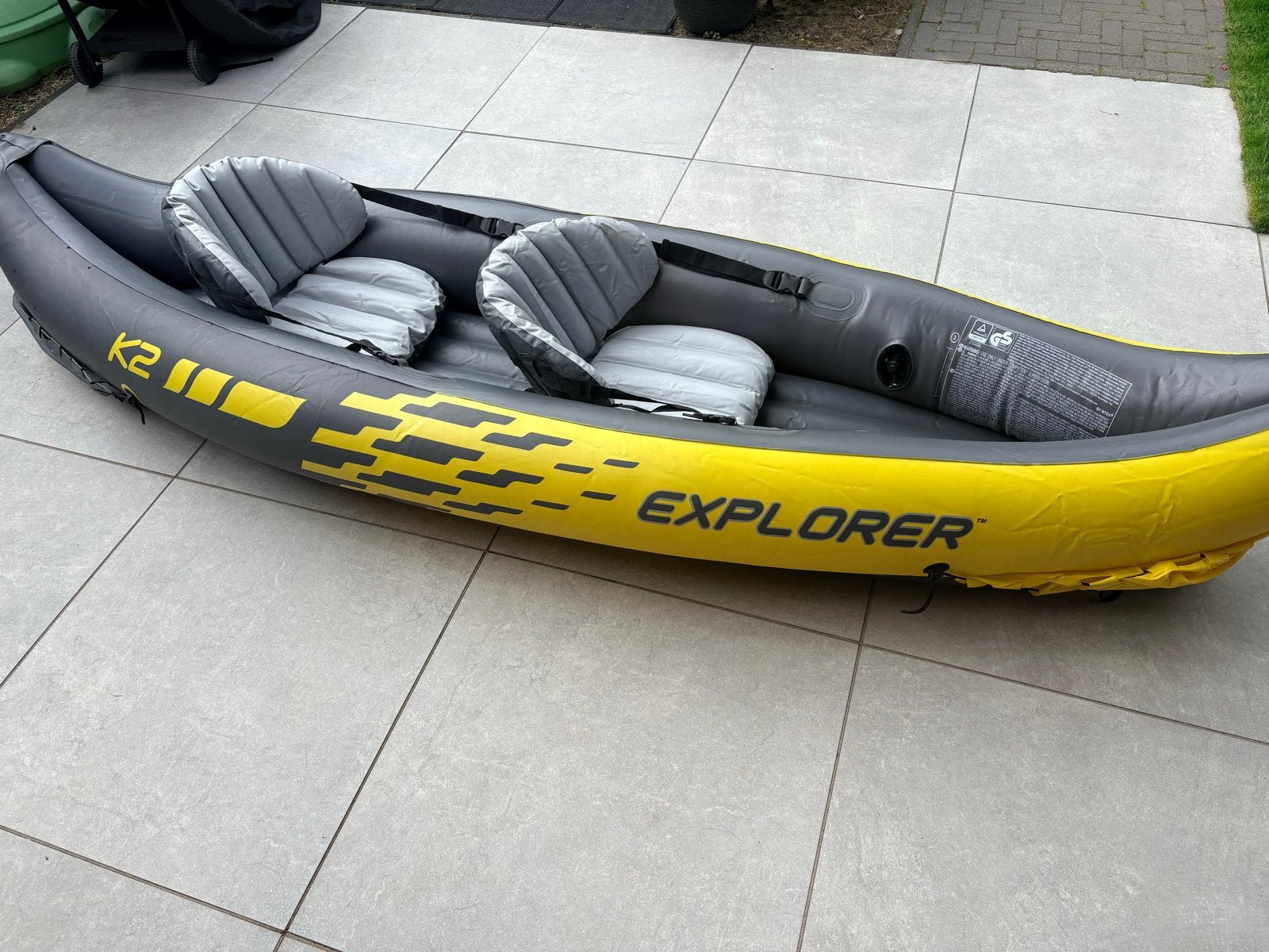 Intex K2 Explorer Kajak, Watersport en Boten, Kajaks, Ophalen, Opblaasbaar, Gebruikt, 2-persoons