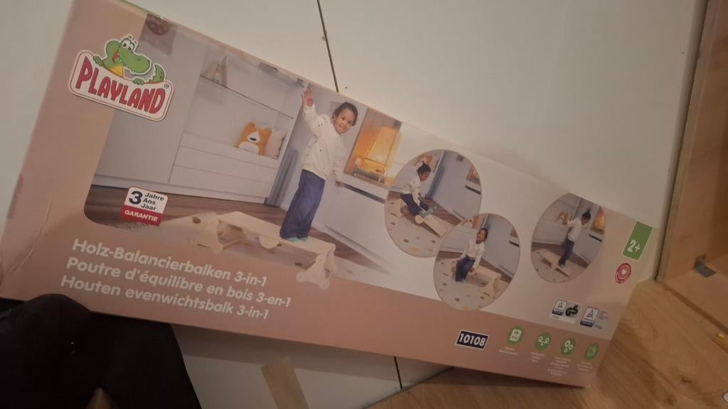 Playland 3-in-1 Houten Evenwichtsbalk - Nieuw in Doos, Kinderen en Baby's, Ophalen, Nieuw, Overige typen