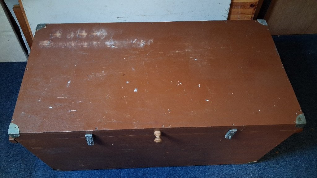 Houten kist, Huis en Inrichting, Ophalen, 50 – 75, Gebruikt, 100 tot 150 cm
