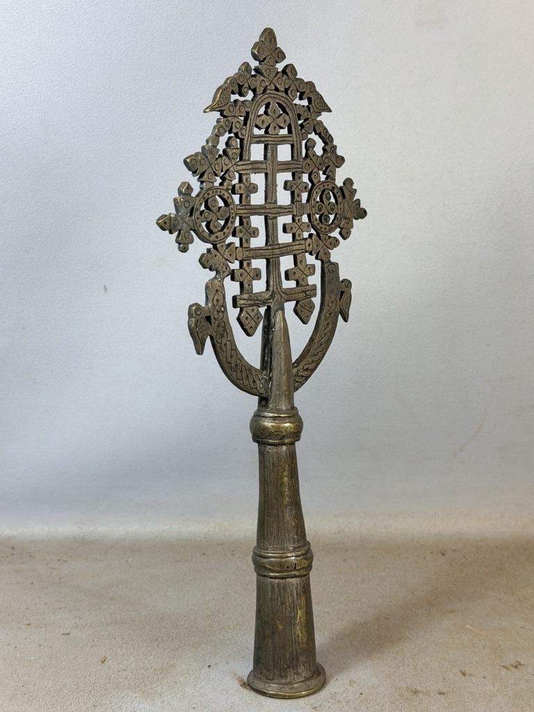 260460  Koptisch altar of processie kruis uit Ethiopia., Ophalen of Verzenden