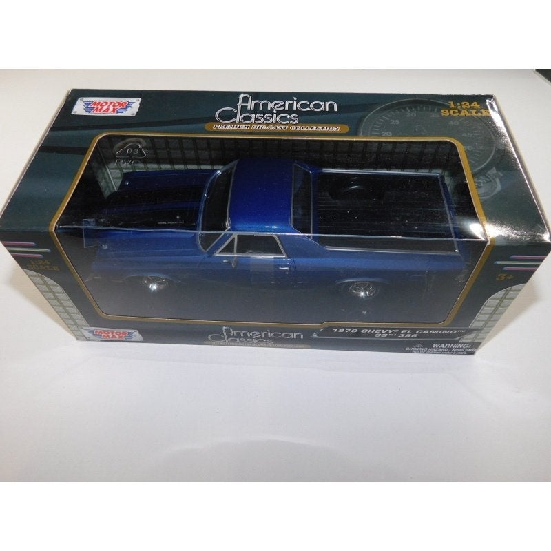 Motor Max 1970 Chevrolet El Camino SS396 Donkerblauw 1:24, Motormax Toy Factory Ltd., Overige typen, Office G2 Ground Floor  ⠀ ⠀Frodsham Business Center  ⠀ ⠀WA6 7FZ ⠀BRIDGE LANE FRODSHAM, CHESHIRE  ⠀ ⠀Verenigd Koninkrijk