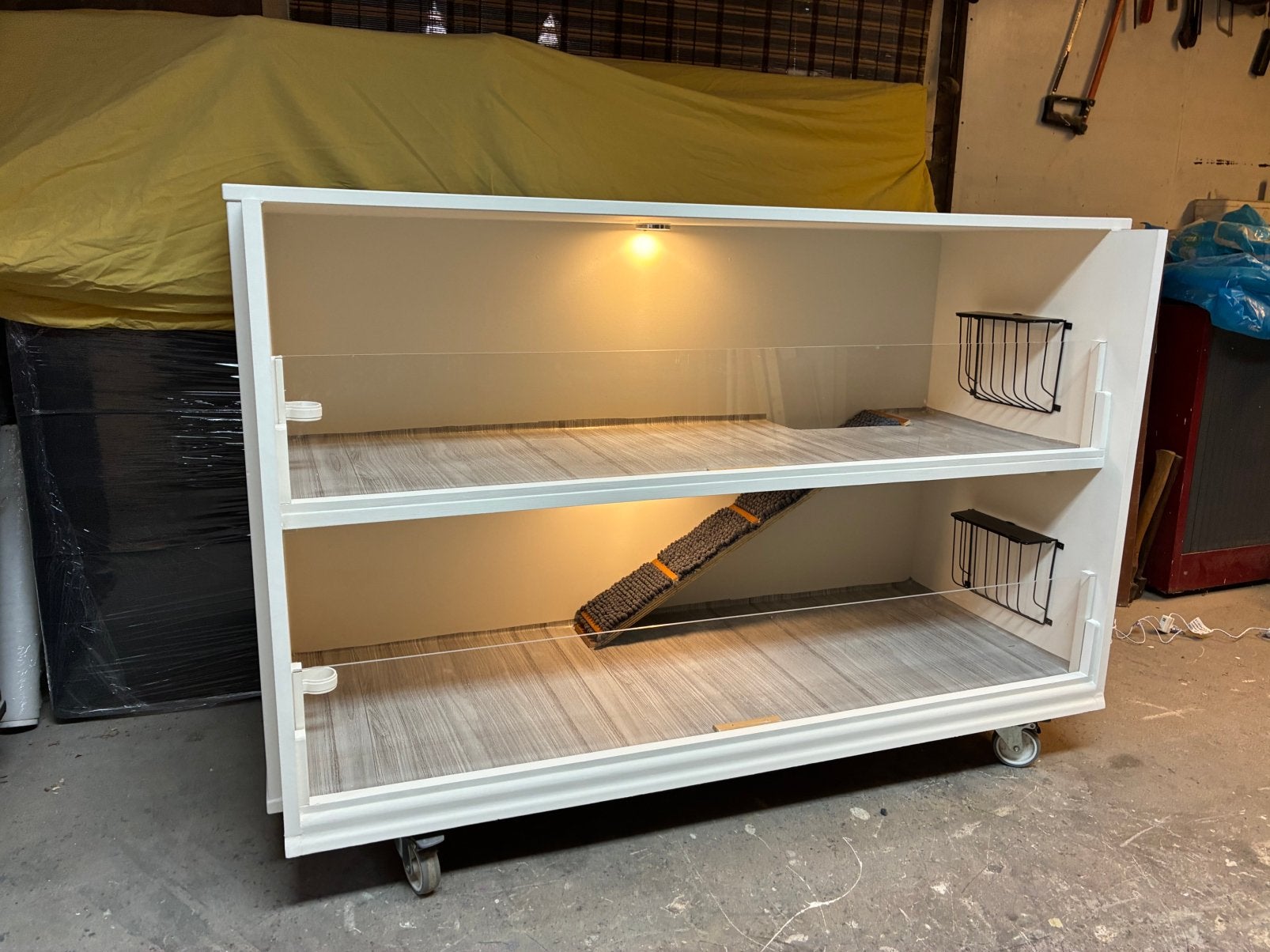 M1,caviaflat,cavia flat,kooi,hok,hokken,knaagdieren verblijf, Dieren en Toebehoren, Ophalen, 110 cm of meer, Zo goed als nieuw