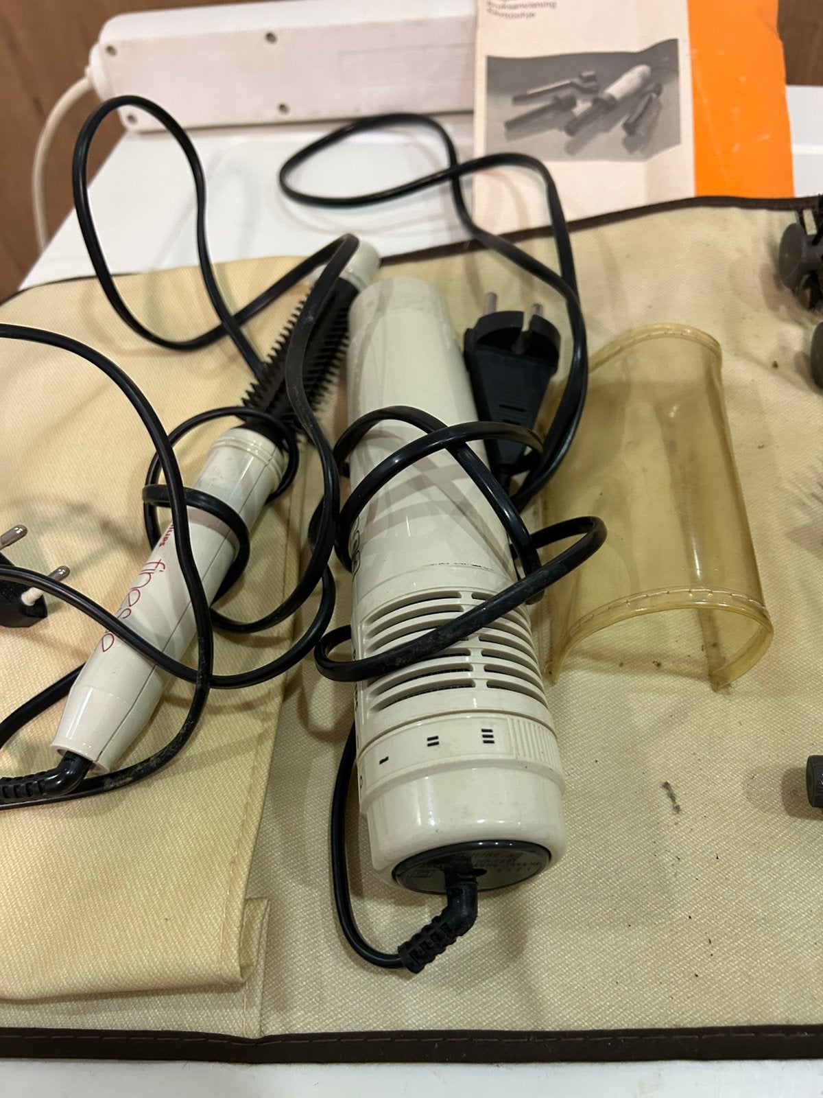 Goedewerkende vintage Philips fohn set, Ophalen of Verzenden, Gebruikt, Haarverzorging