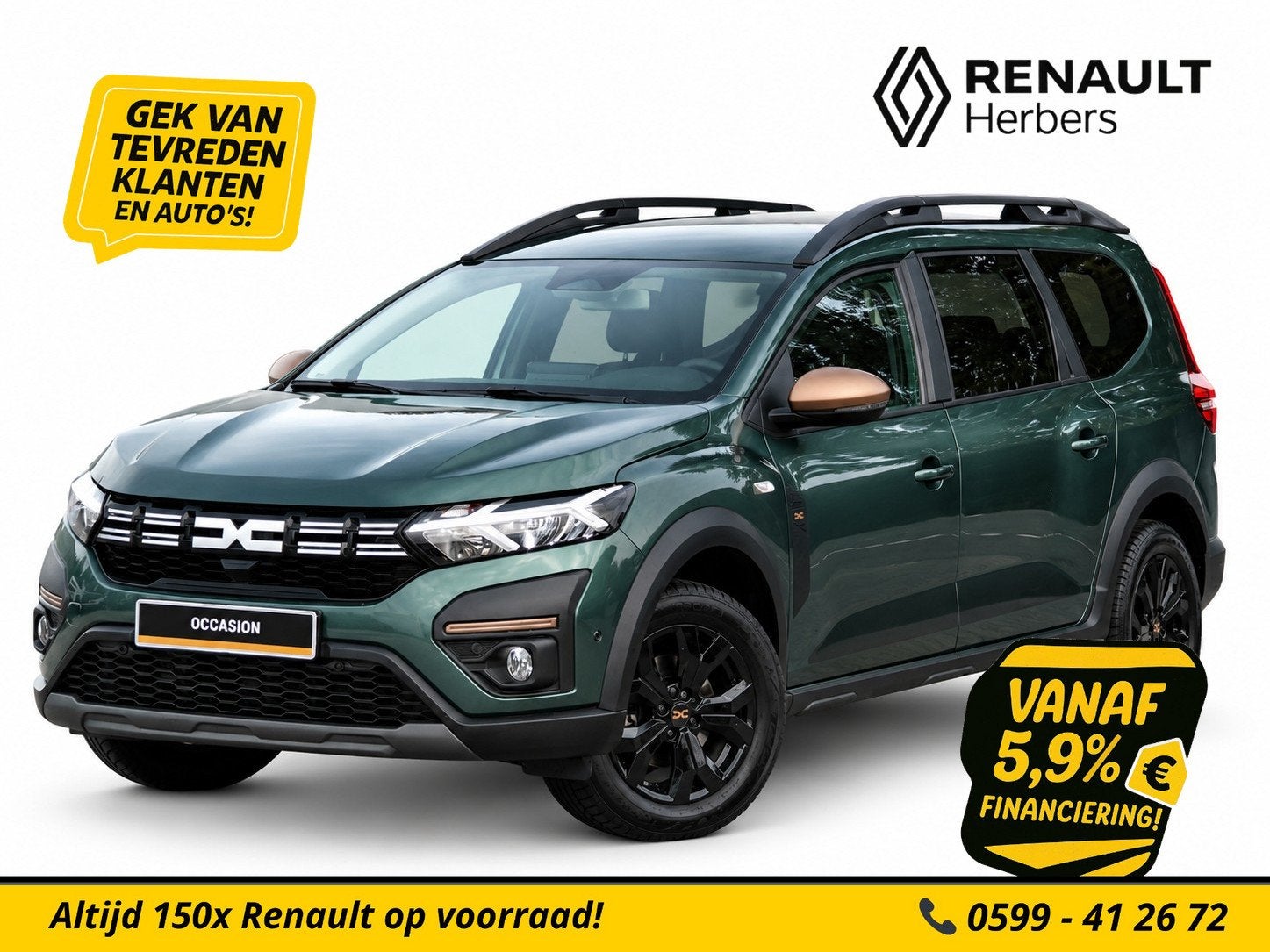 Dacia Jogger 1.0 TCe 100 ECO-G Extreme 7p. LPG G3 / ALLE OPT, Auto's, Voorwielaandrijving, 101 pk, Gebruikt, Bedrijf
