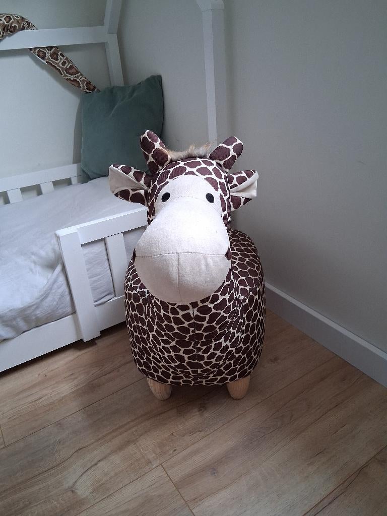 Giraffenkruk/ paddestoelkruk kinderkamer dieren/jungle, Ophalen, Zo goed als nieuw, Overige typen