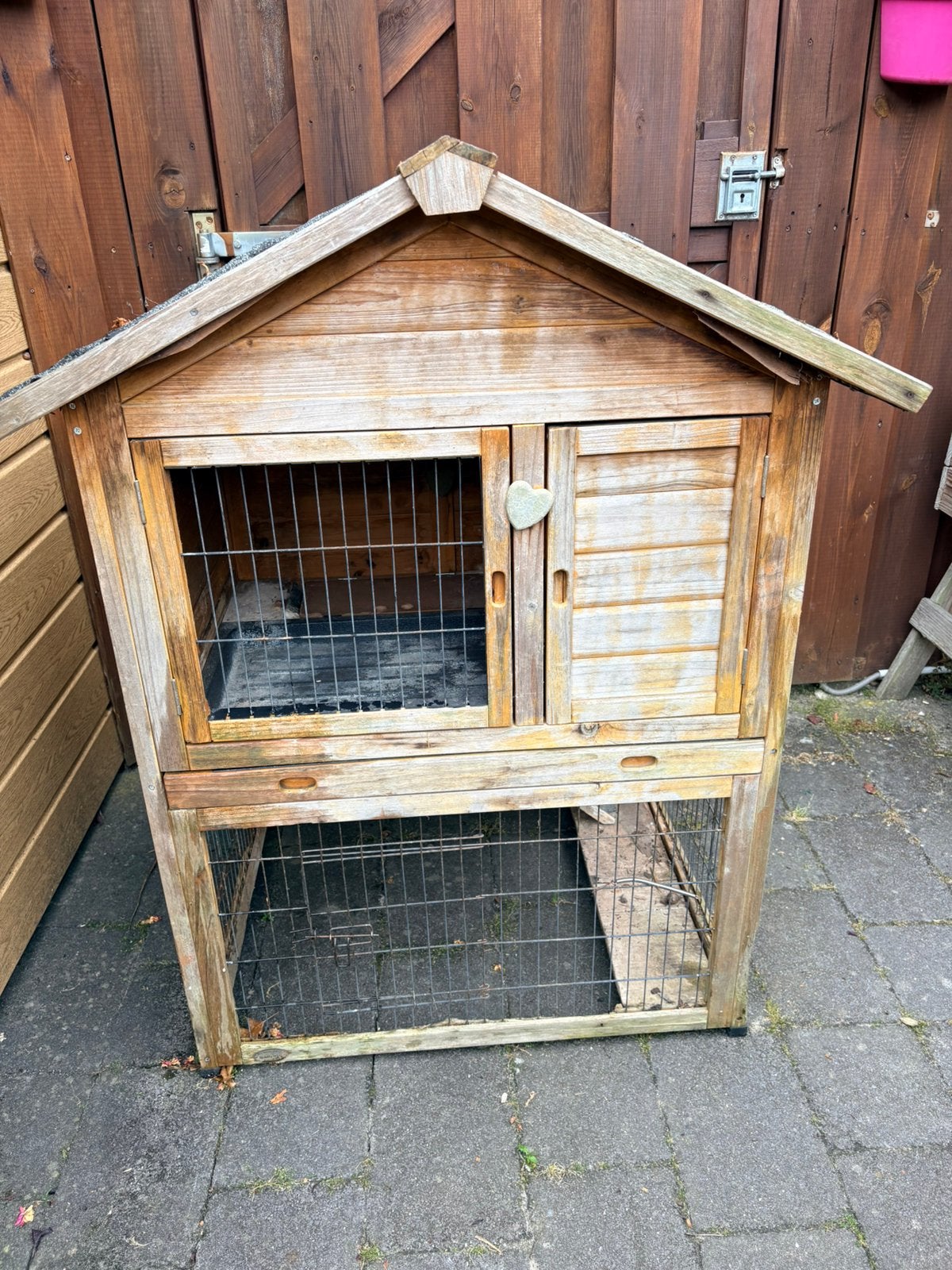 Gratis op te halen konijnenhok, Ophalen of Verzenden, 90 cm of meer, Konijn, Hok