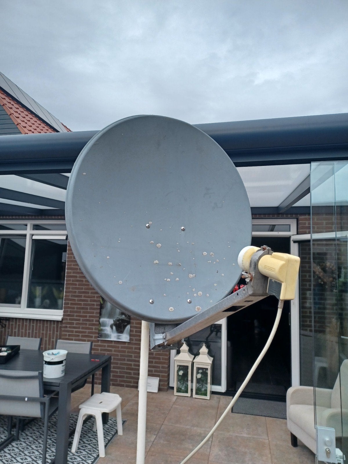 Schotel antenne en hd ontvanger, Audio, Tv en Foto, Schotelantennes, Ophalen, Overige merken