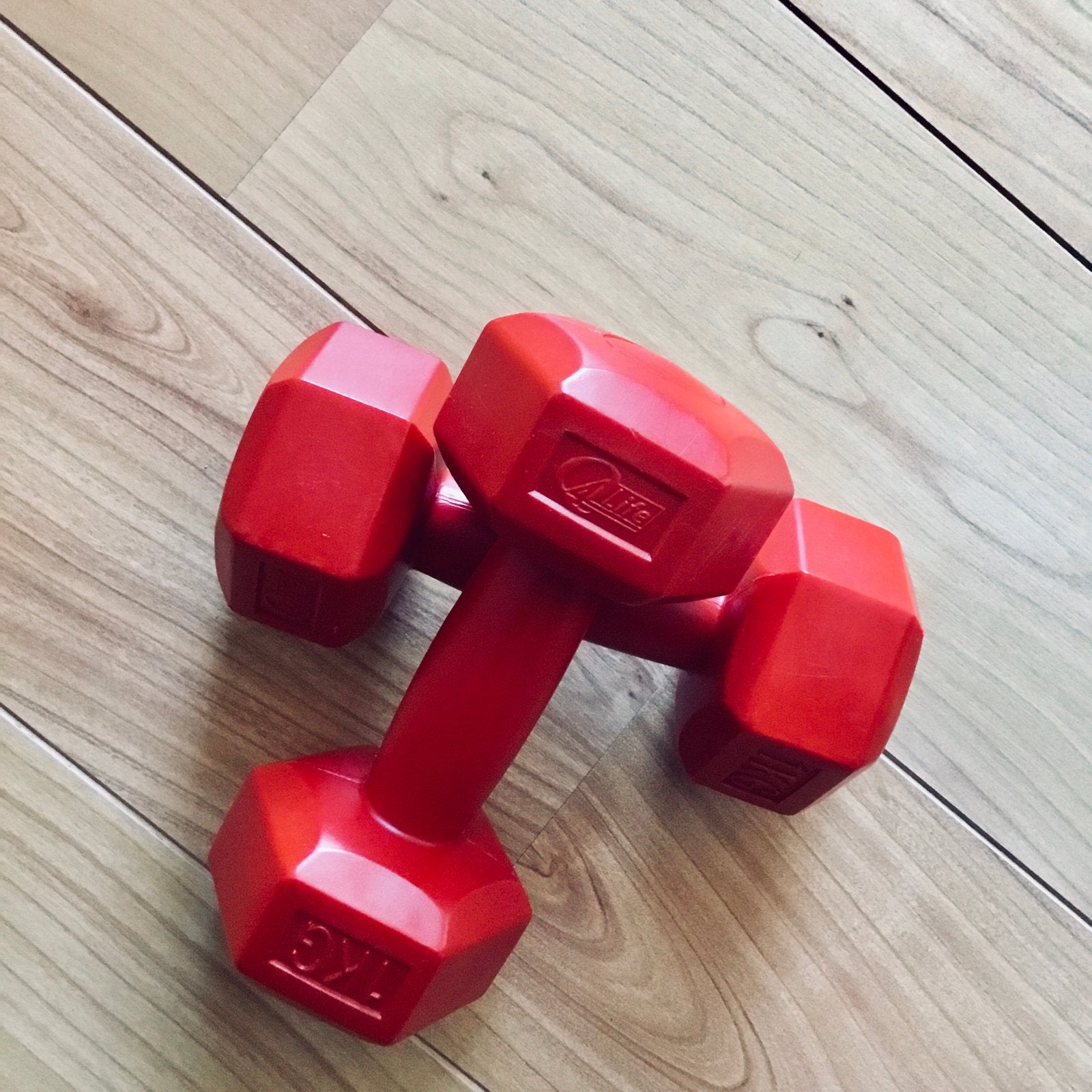 Dumbbells 1 kg - Q4Life, Sport en Fitness, Ophalen, Zo goed als nieuw, Armen, Dumbbell
