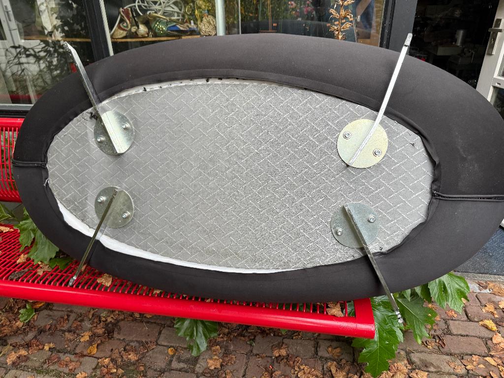 Reuzenpoef voetenbank zitei, Italiaans Design Matteo Thun, Huis en Inrichting, Ophalen, Gebruikt, 125 cm of meer, Overige materialen