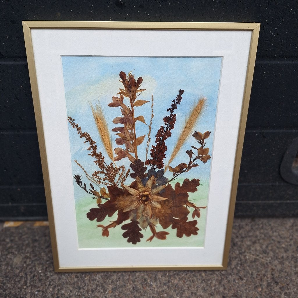 Schilderij van Echte Droogbloemen / Natuur Kunst, -, -, Ophalen of Verzenden, Zo goed als nieuw