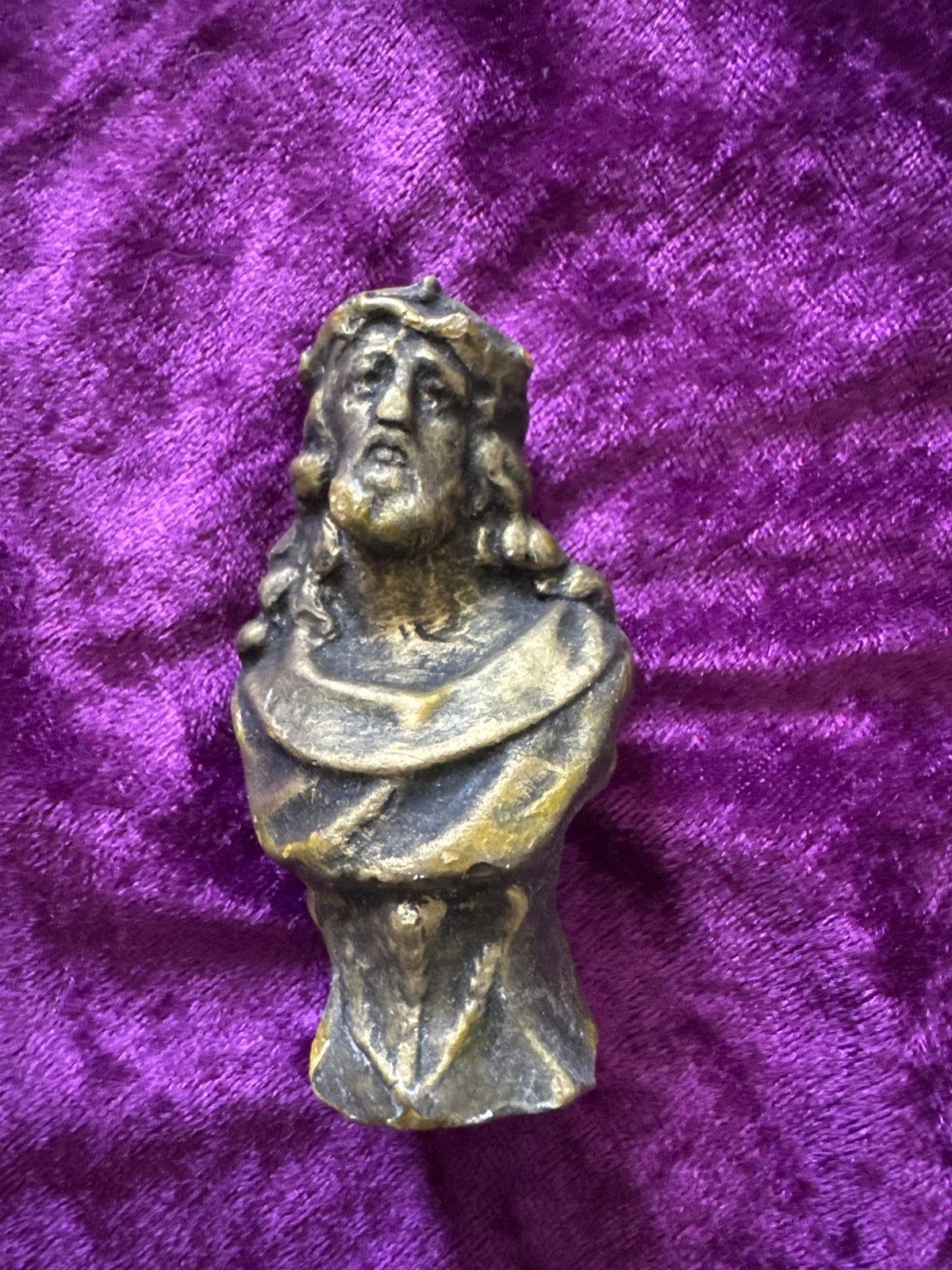 Vintage Jezus Christus Buste Beeldje - Religieuze Kunst, Ophalen of Verzenden