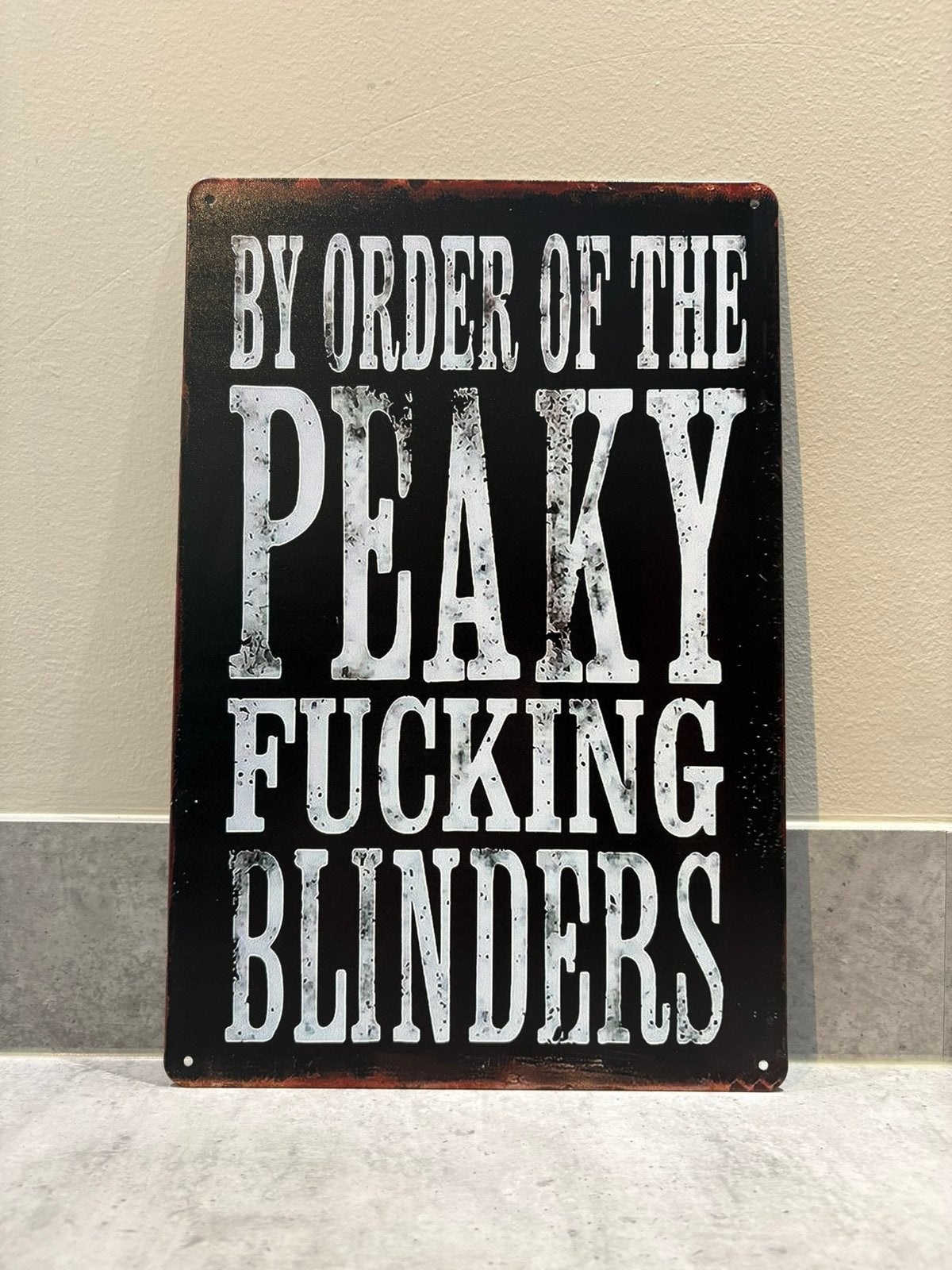 Mancave Bar Café Wanddecoratie metalen bordje Peaky Blinders, Ophalen of Verzenden, Zo goed als nieuw