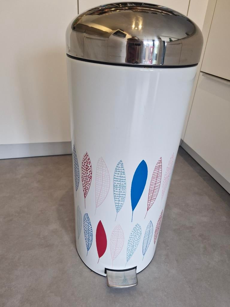 Brabantia Retro Bin Silent 30 Liter Pauline Colour, Ophalen, Zo goed als nieuw, Rvs, 50 tot 75 cm